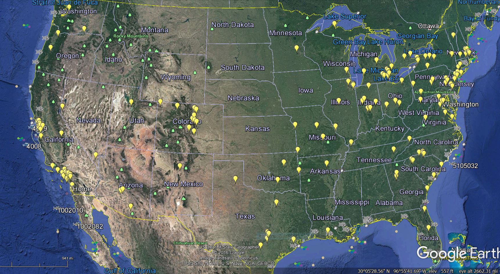 Google Earth Energy Storage Developers Map Overlay